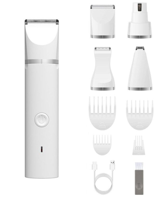 4 in 1 Pets Hair Trimmer Clipper Rechargeable for Small Pets