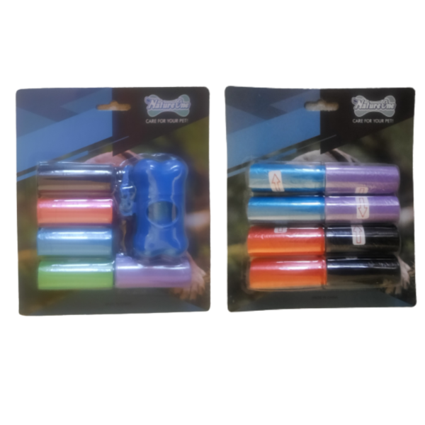 Dog Waste Bag Combo Pack - Dispenser and 14 Rolls