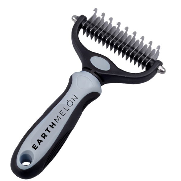 Pet Grooming Brush XXL Double Sided, Dematting Rake Comb for Dogs & Cats