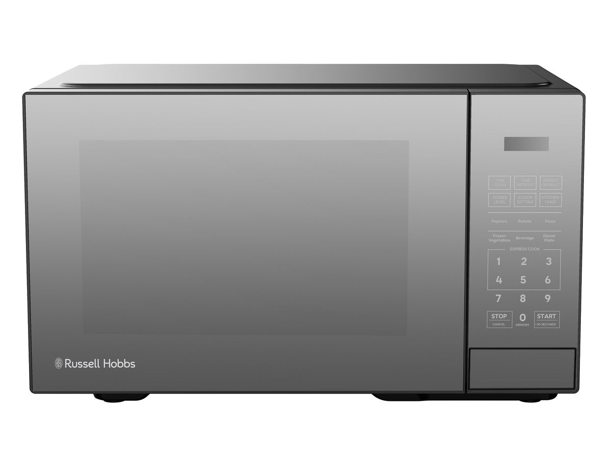 Russell Hobbs rhem21l 20l Electronic Black Mirror Microwave Russell Hobbs rhem21l 20l Electronic Black Mirror Microwave