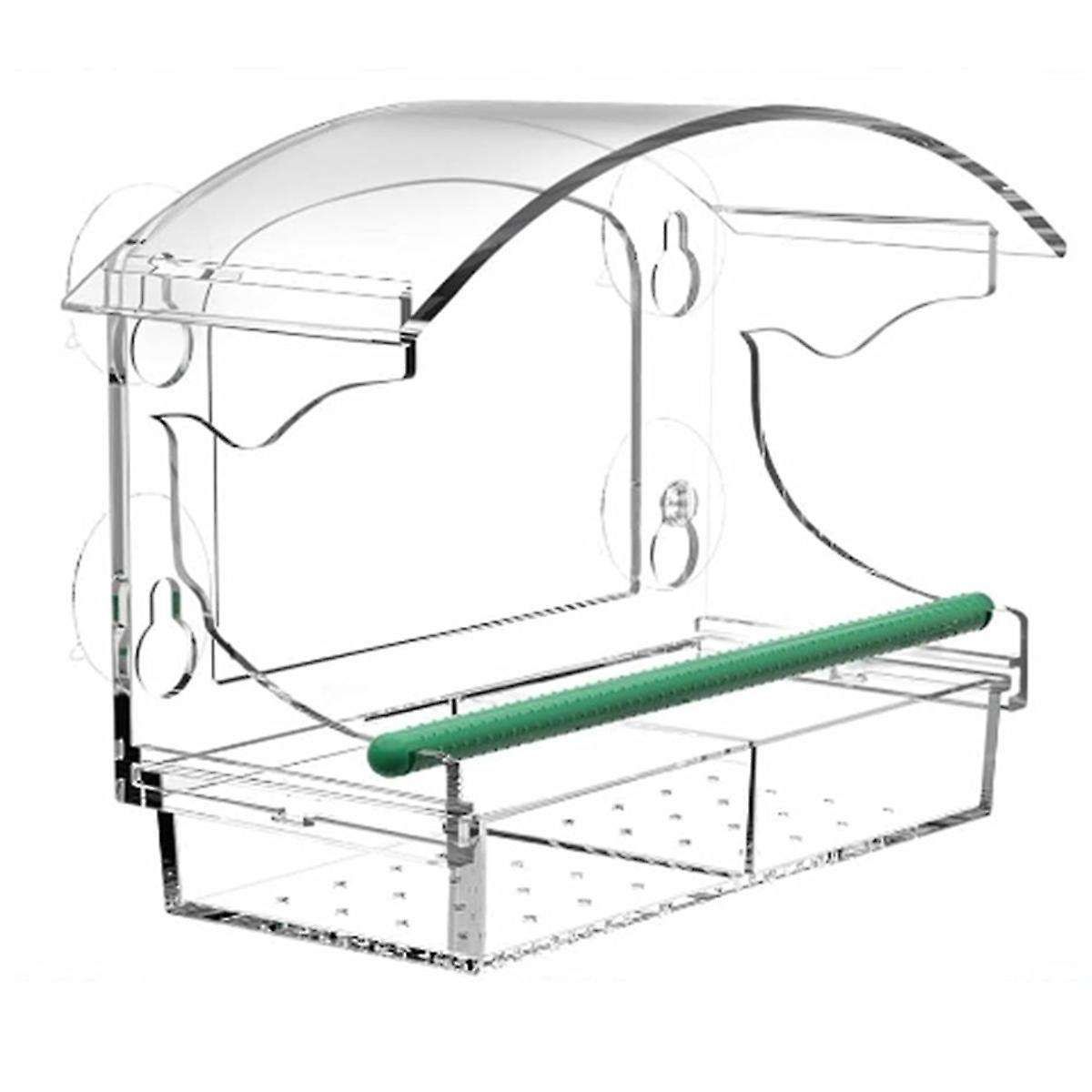 Acrylic Clear Window Bird Feeder with Strong Suction Cups for Outside Acrylic Clear Window Bird Feeder with Strong Suction Cups for Outside