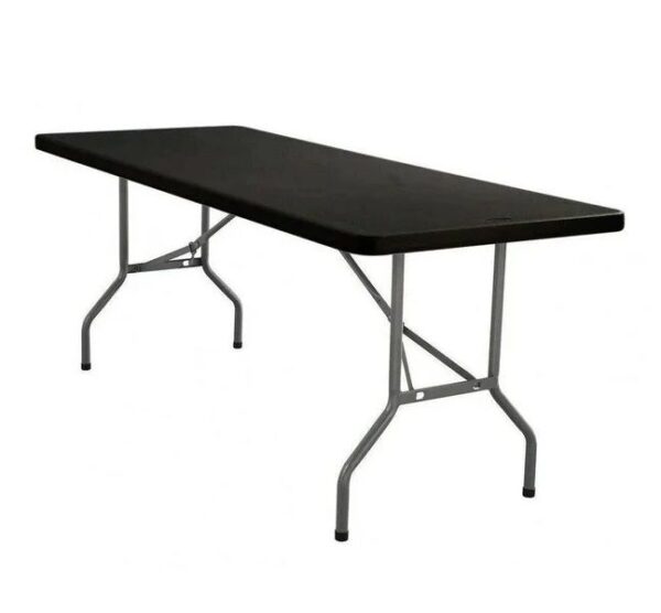 ZYS - 1.8M Folding Trestle Table 180X74X74 CM - Black