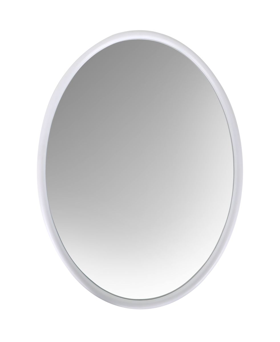 Home Quip - White Omega Oval Mirror - 61 cm x 45 cm Home Quip - White Omega Oval Mirror - 61 cm x 45 cm