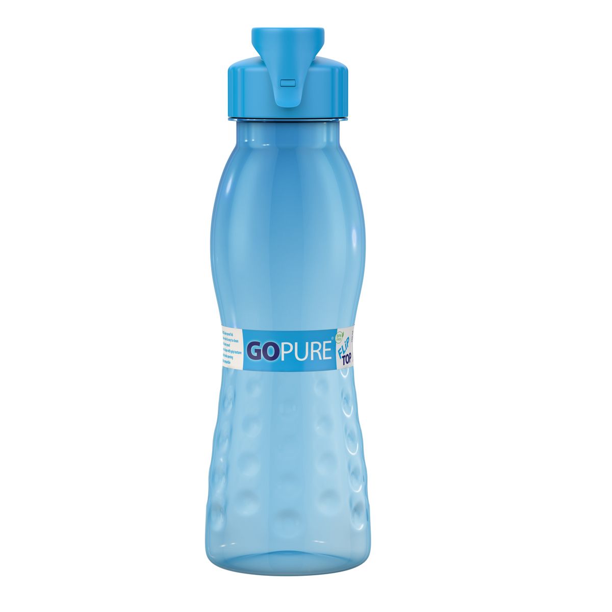 Go Pure Flip Top 700ml Leak Proof Water Bottle - Blue Go Pure Flip Top 700ml Leak Proof Water Bottle - Blue