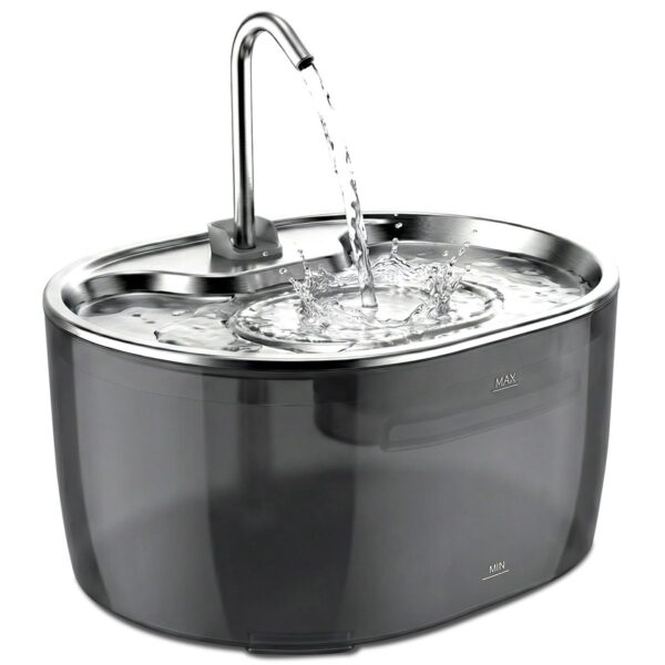 3.2L Auto Cat Water Fountain Stainless Steel Bowl Quiet Pump Easy Clean