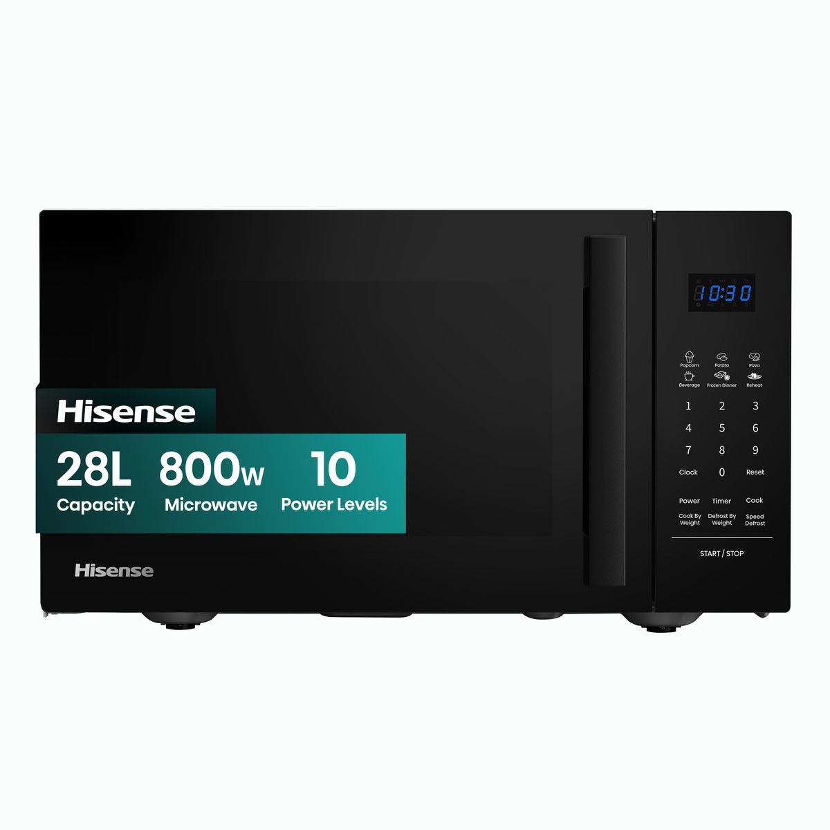 Hisense Microwaves - 28L 800W Electronic Microwave Oven with Handle - Black Hisense Microwaves - 28L 800W Electronic Microwave Oven with Handle - Black