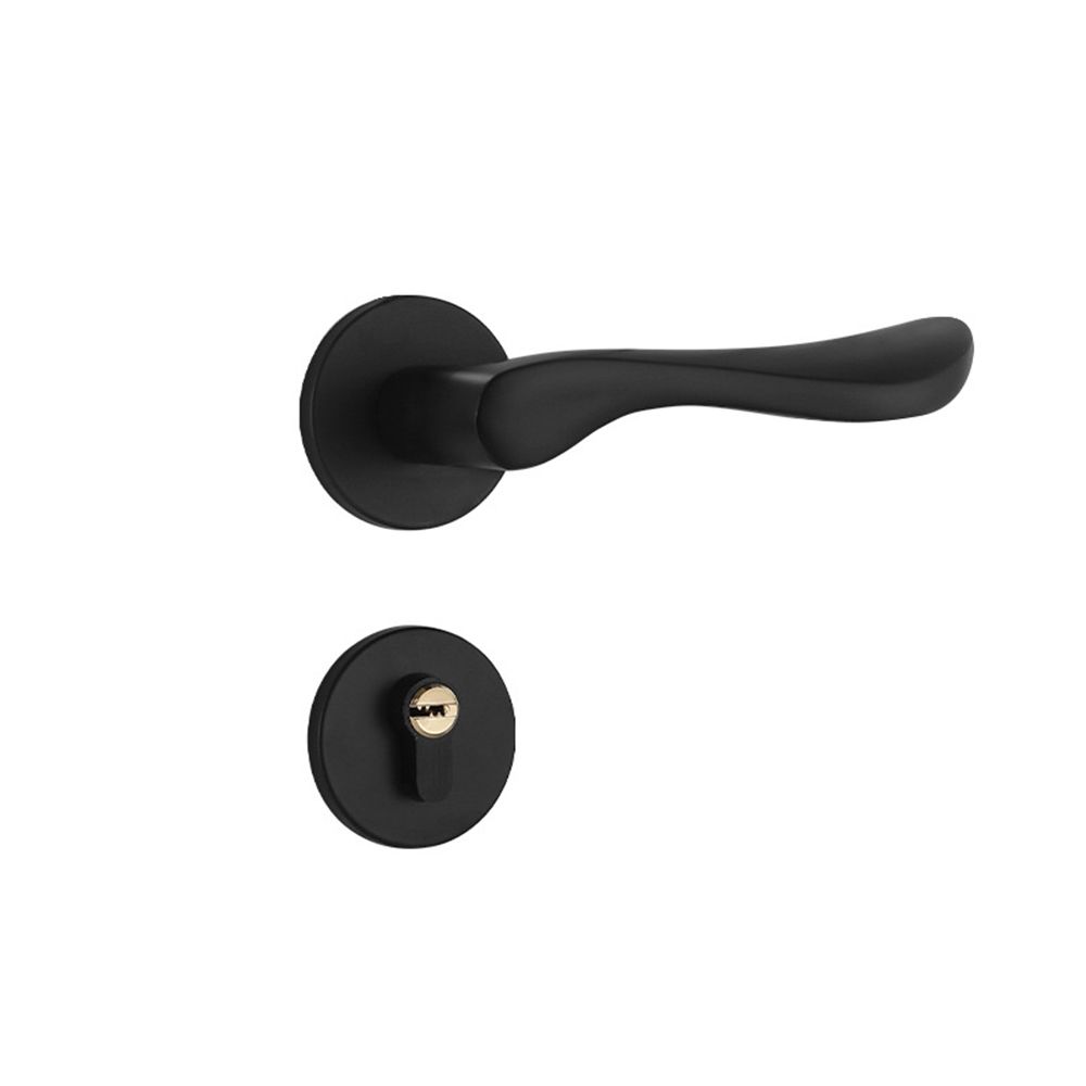 Black Split Lock, Aluminum Alloy Engineering Door Lock, Bedroom Handle Black Split Lock, Aluminum Alloy Engineering Door Lock, Bedroom Handle