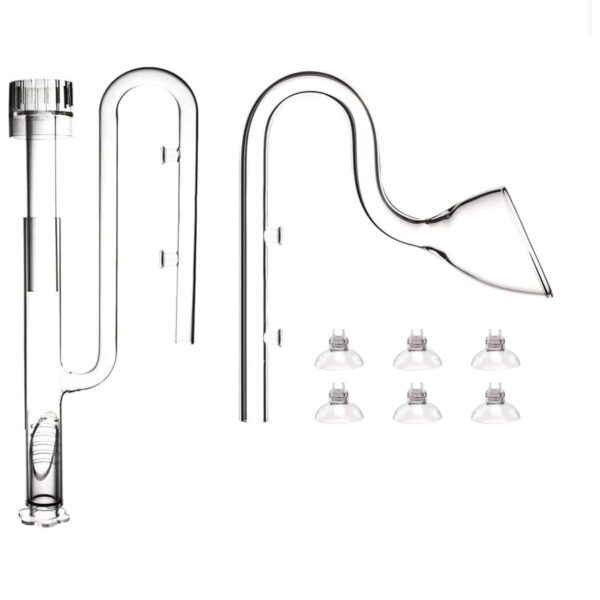 17mm Glass Lilly Pipe With ABS Skimmer Combo (Inflow & Outflow)