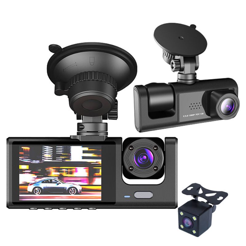 2Inch Car Dash Vehicle Video Recorder Rearview Front,Rear & Inside - Black 2Inch Car Dash Vehicle Video Recorder Rearview Front,Rear & Inside - Black