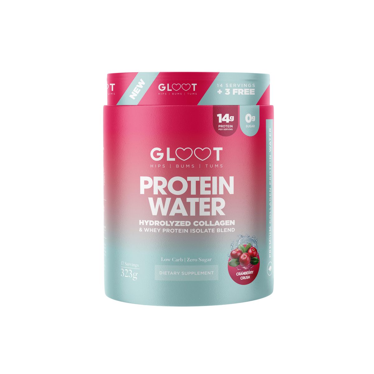 Gloot Protein Water Cranberry Crush Gloot Protein Water Cranberry Crush