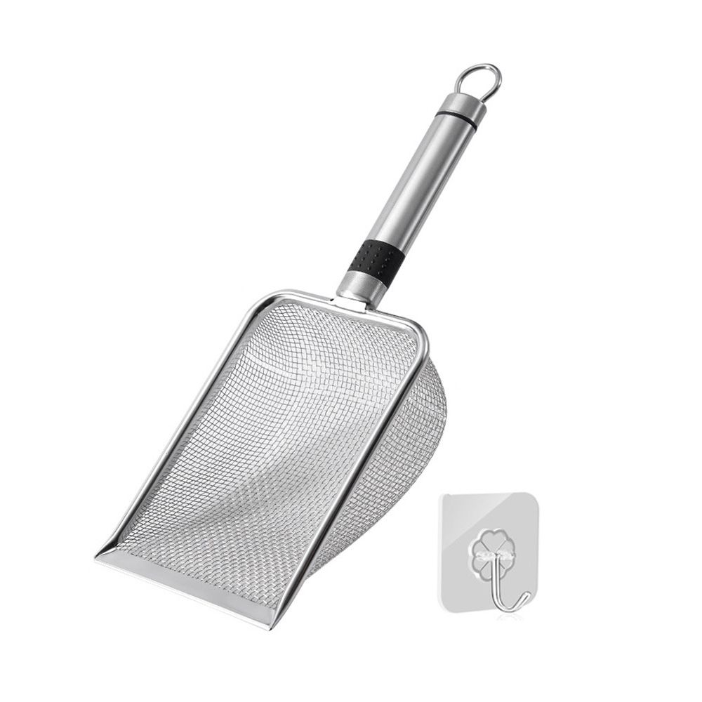 Stainless steel cat litter shovel, integrated cat litter metal mesh shovel Stainless steel cat litter shovel, integrated cat litter metal mesh shovel