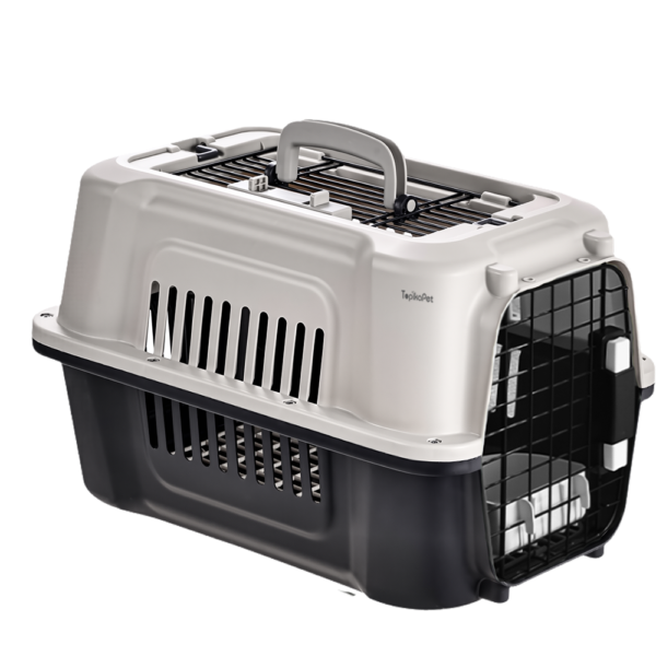 TopikaPet - Cat Carrier&Cage with 2 Doors for Dog Kitten Pet Hard-Sided