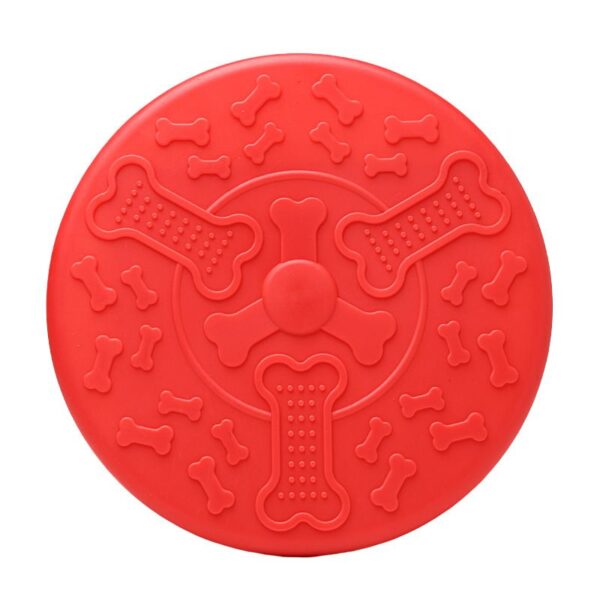 Dog Frisbee TPR Feeding Training Dual-Purpose Frisbee Pet Training Toy