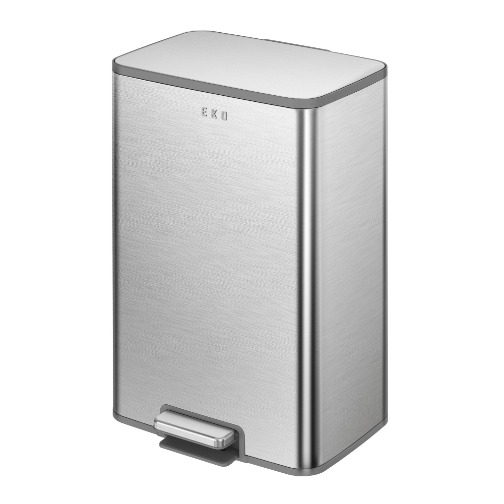 EKO Marina Soft Close Pedal Bin - 50L - Silver EKO Marina Soft Close Pedal Bin - 50L - Silver