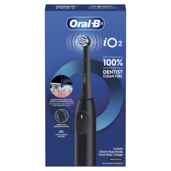 Oral-B iO Series 2 Rechargeable Electric Toothbrush, Matte Black
