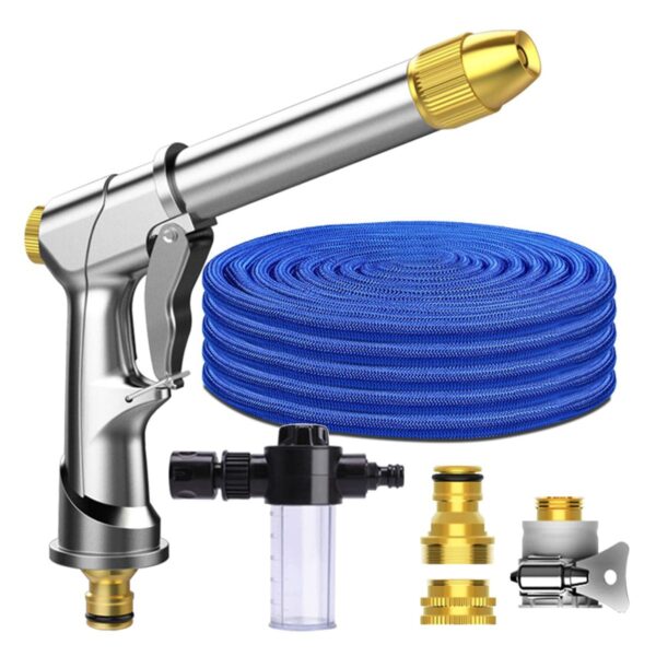 30M Magic Pipe Expandable Hose with Brass Fittings Pressure Washer Gun
