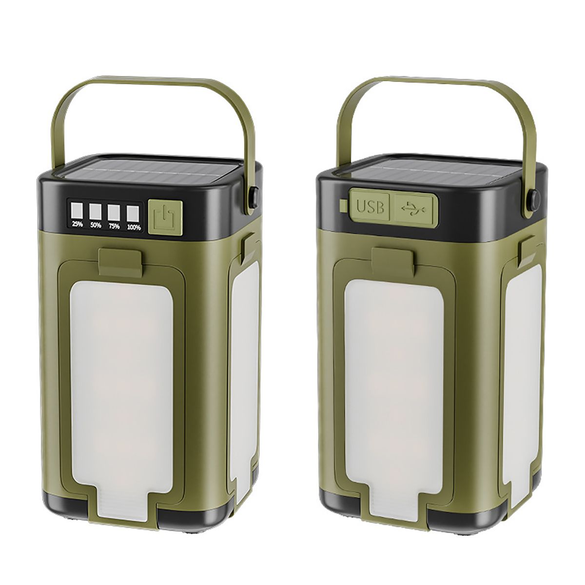 2Pcs Outdoor Camping Lantern,Solar LED Rechargeable Camping Emergency Lamp 2Pcs Outdoor Camping Lantern,Solar LED Rechargeable Camping Emergency Lamp