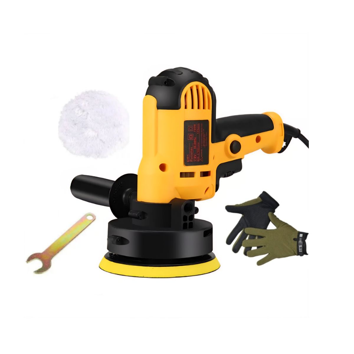 700W 5-Inch 125mm Car Buffer & Polisher Machine with Gloves, Spanner & Pad 700W 5-Inch 125mm Car Buffer & Polisher Machine with Gloves, Spanner & Pad