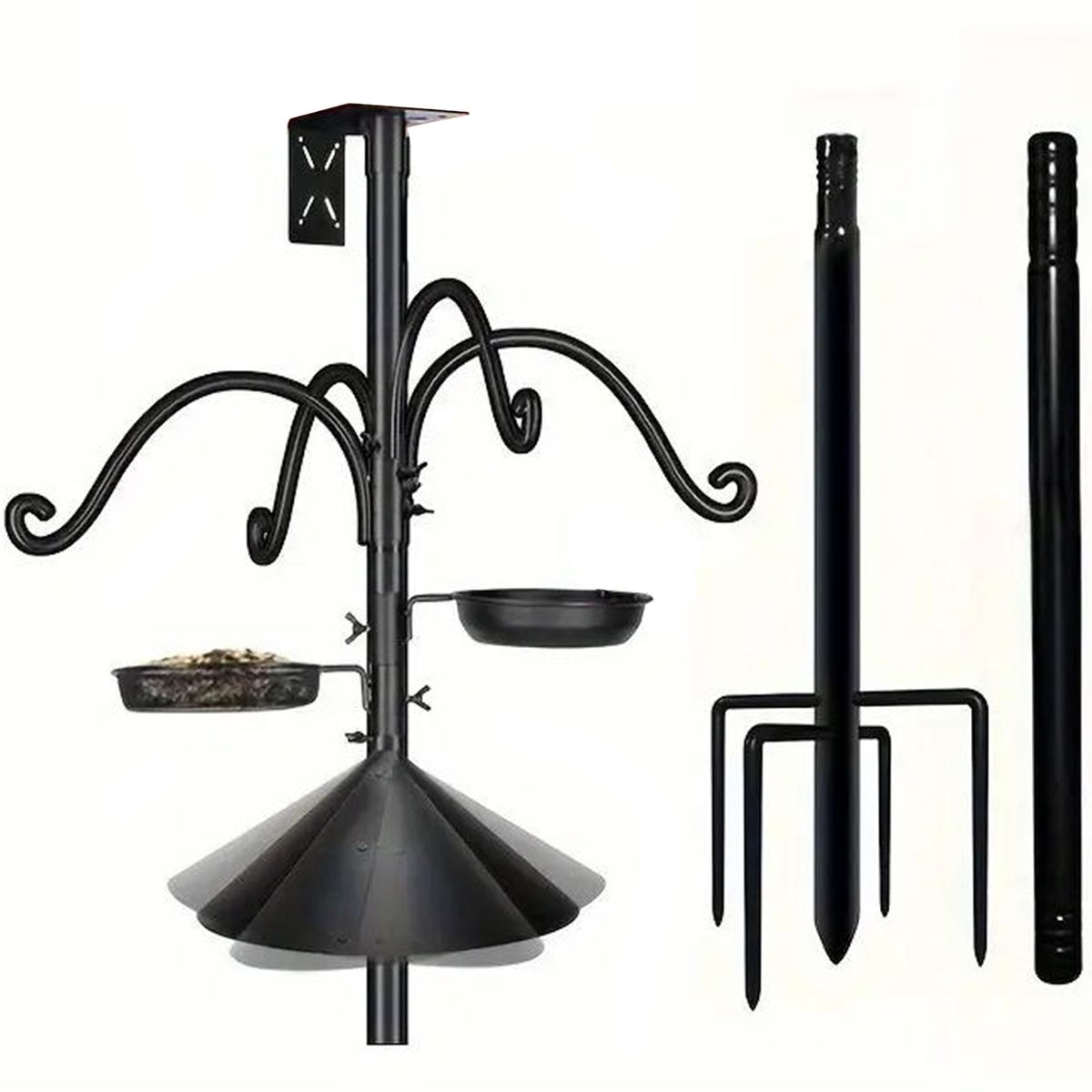 Bird Feeding Station Kit Bird Feeder Pole Feeder Stand for Outdoor 76 Inch Bird Feeding Station Kit Bird Feeder Pole Feeder Stand for Outdoor 76 Inch