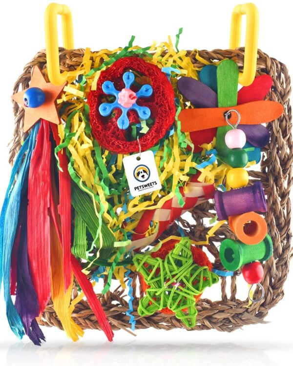Cockatiel Toy Budgie Toys Foraging Toy Hanging Bird Toys