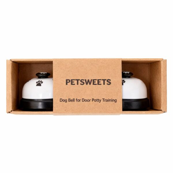 2 Pack Dog Bell for Door Potty Training - White