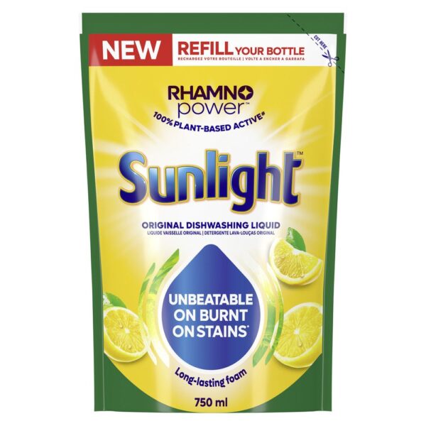 Sunlight Regular Degreasing Dishwashing Liquid Detergent Refill 750ml