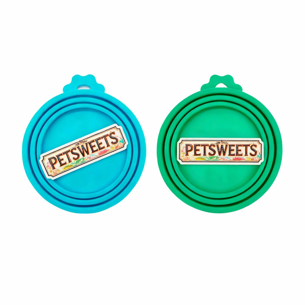2 Pieces Universal Silicone Tin Can Lids Pet Food Can Cover - Blue & Green 2 Pieces Universal Silicone Tin Can Lids Pet Food Can Cover - Blue & Green