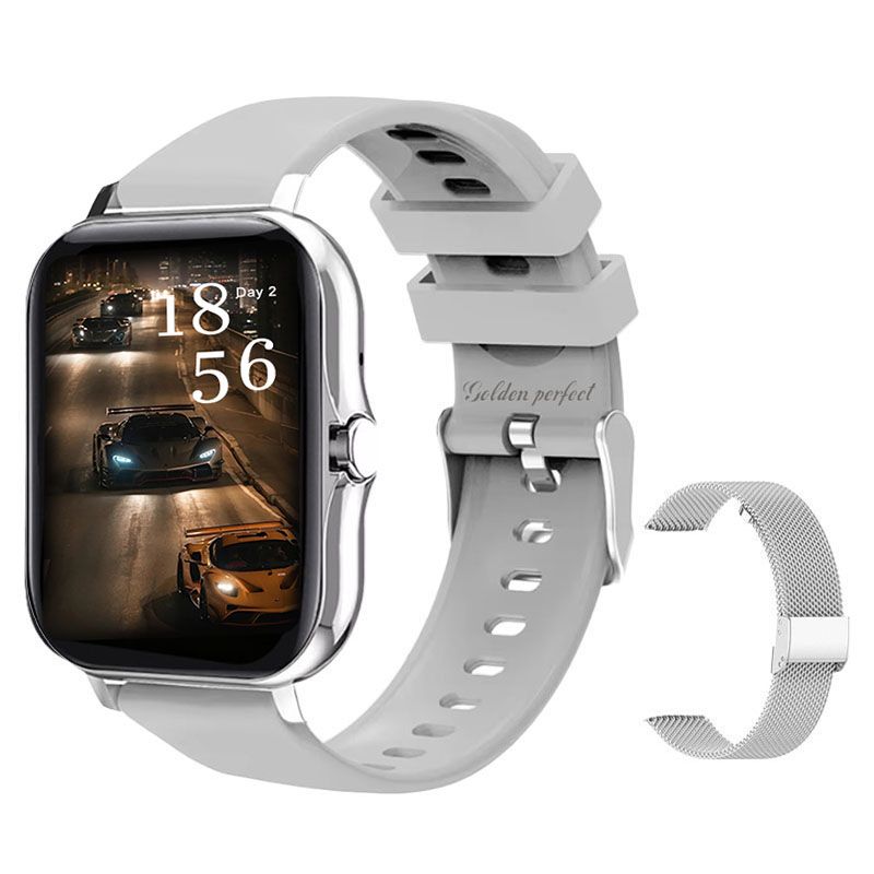 s-zoom.file_-1004.jpg Unisex Fitness Smartwatch with Bluetooth Calling - Dual Strap Set - Image 1