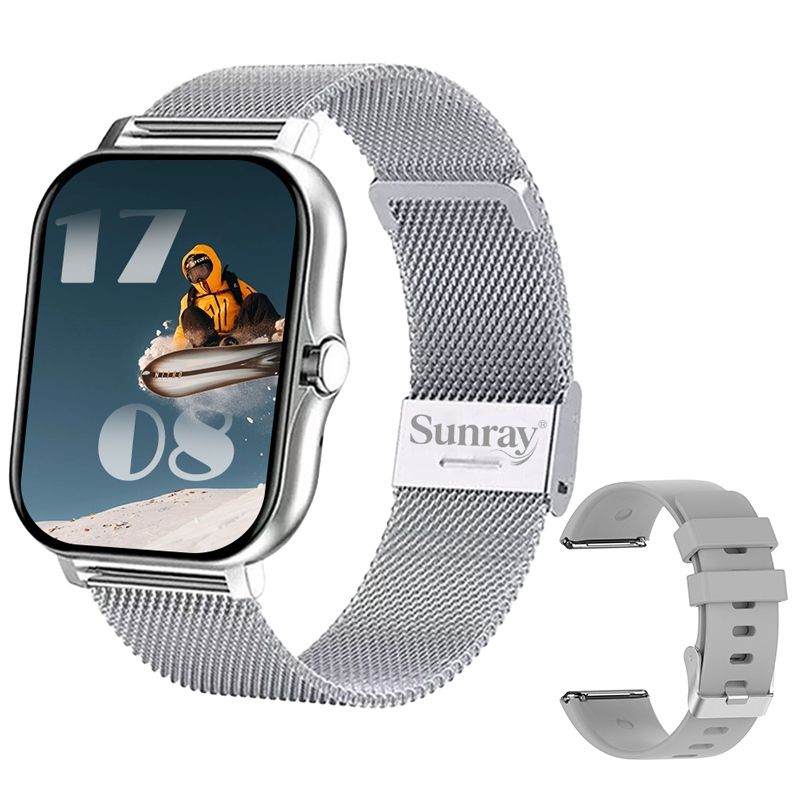 s-zoom.file_-1008.jpg Sunray Men's Fitness Health Tracker Smart Watch- Android & iOS Compatible - Image 1
