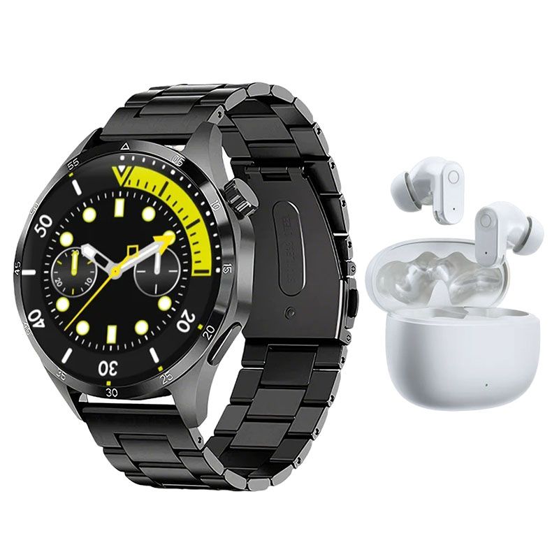 s-zoom.file_-1030.jpg 1.43" AMOLED Men's Sport Smartwatch & Auto-Connect Bluetooth Earphones - Image 1