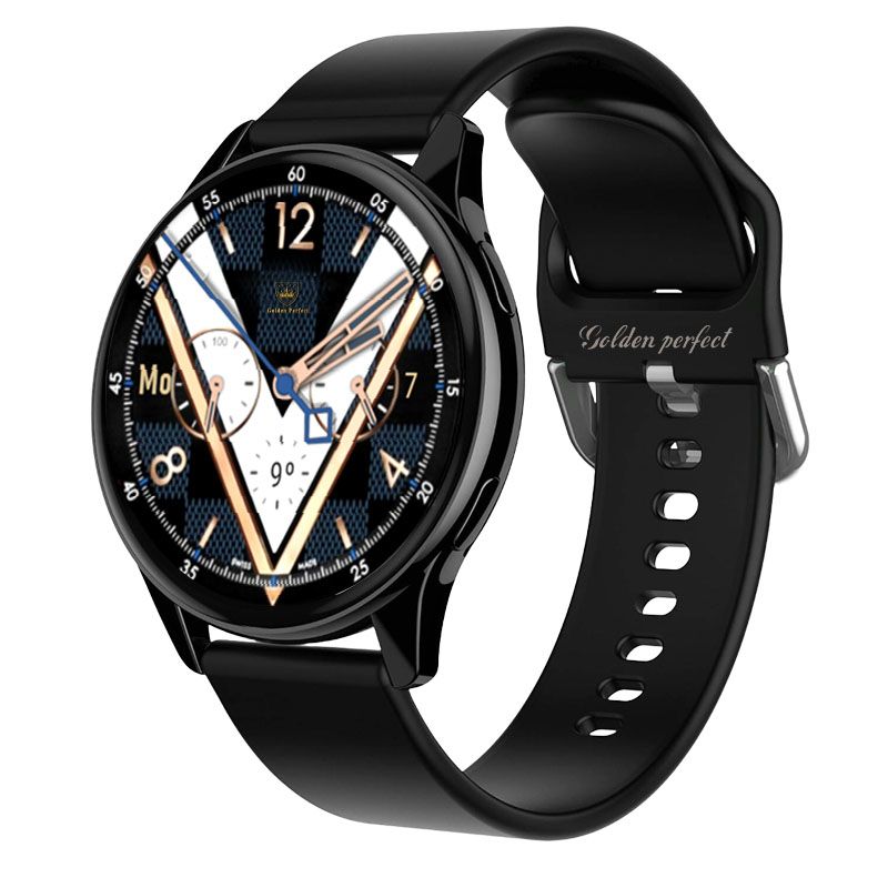 s-zoom.file_-1073.jpg Men's 1.52" Health Smartwatch - Black Metal Wellness & Fitness Tracker - Image 1