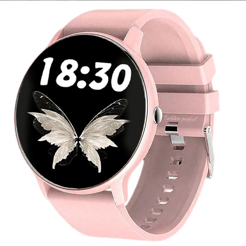 s-zoom.file_-1121.jpg 1.28" Women's Fitness Smartwatch with Bluetooth Calling - Pink Sport - Image 1
