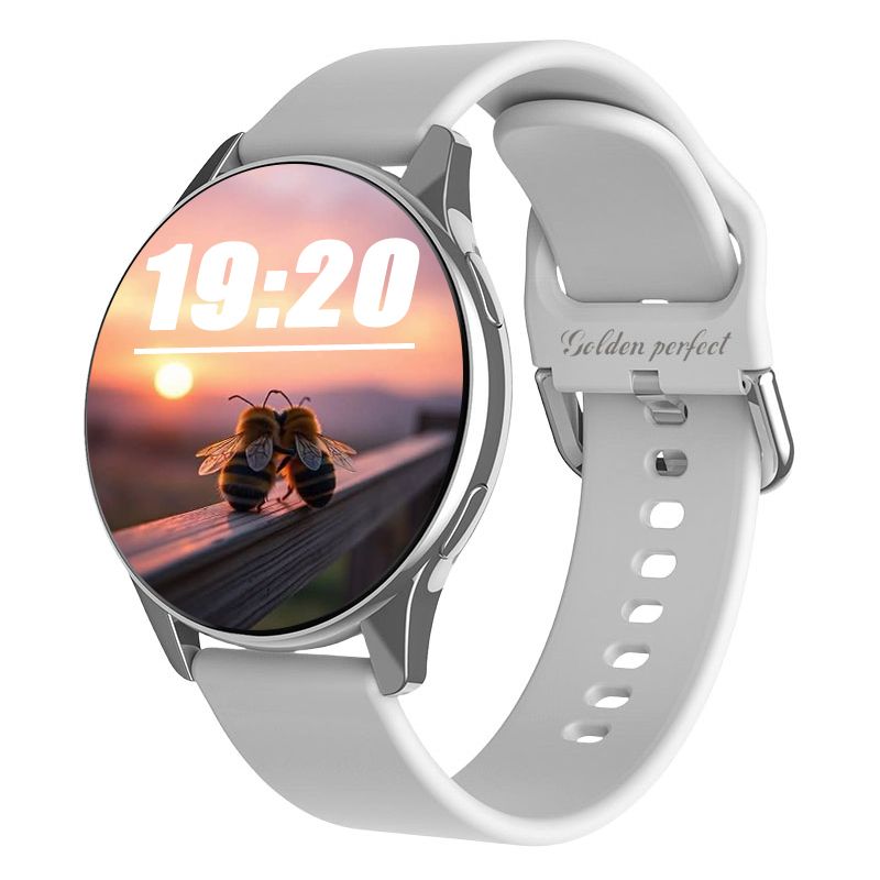 s-zoom.file_-1139.jpg Golden Perfect Unisex Smartwatch - 1.52 Inch Grey Fitness HD Watch - Image 1