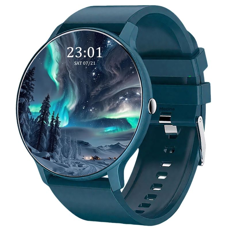 s-zoom.file_-116.jpg Mecina Blue Smart Watch for Men - Activity, Heart Rate & Fitness Tracker - Image 1