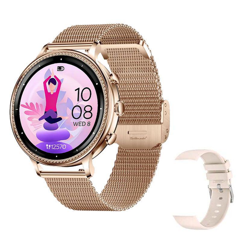 s-zoom.file_-1178.jpg Women's Fitness Smart Watch-Golden Perfect Heart Rate & Sports Modes - Image 1