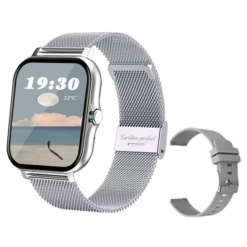 s-zoom.file_-1197.jpg Golden Perfect Unisex Smartwatch 1.83" HD Bluetooth Smart Tech Design - Image 1
