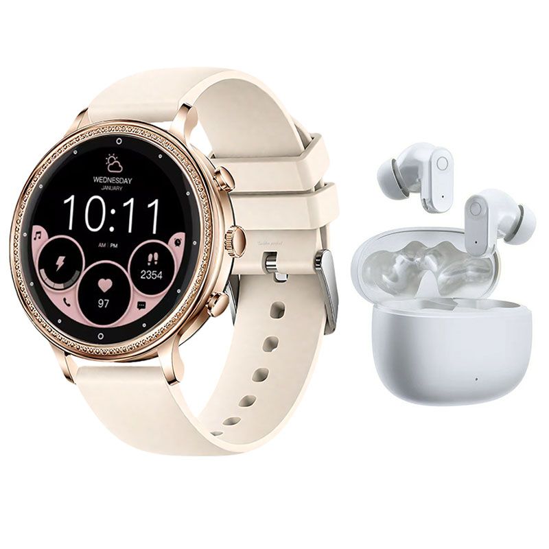 s-zoom.file_-1218.jpg Women's Smart Watch with Earbuds - Ultimate Combo-Perfect Gift for women - Image 1