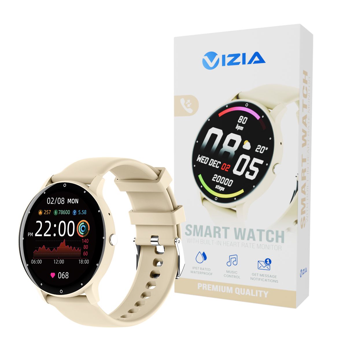 s-zoom.file_-1236.jpg Vizia Strive Series Smartwatch with Fitness Tracking & Emergency SOS - Image 1