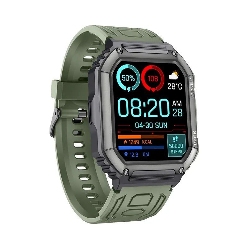 s-zoom.file_-1267.jpg KR06 Smart watch Mens Military Style Outdoor IP67 320Mah battery - Image 1