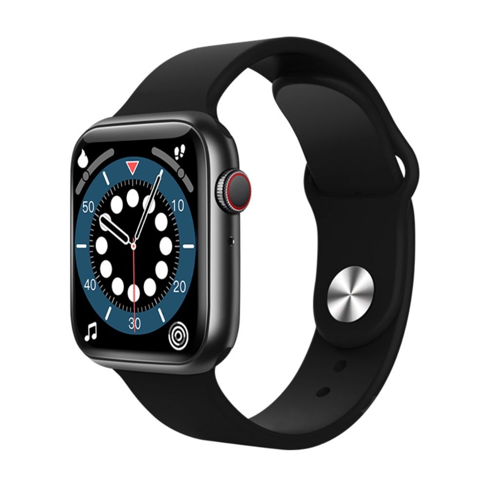 s-zoom.file_-1271.jpg Series 6 Smart watch ,Heart Rate,Blood Pressure,Smart Band (Black) - Image 1