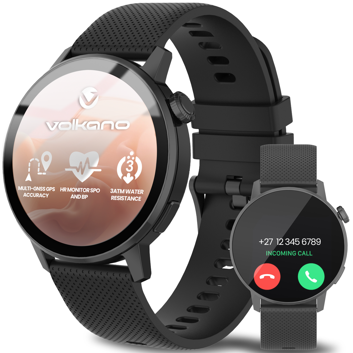 s-zoom.file_-129.png Volkano Orion GPS Smartwatch with Bluetooth Calling & AMOLED Display- Black - Image 1
