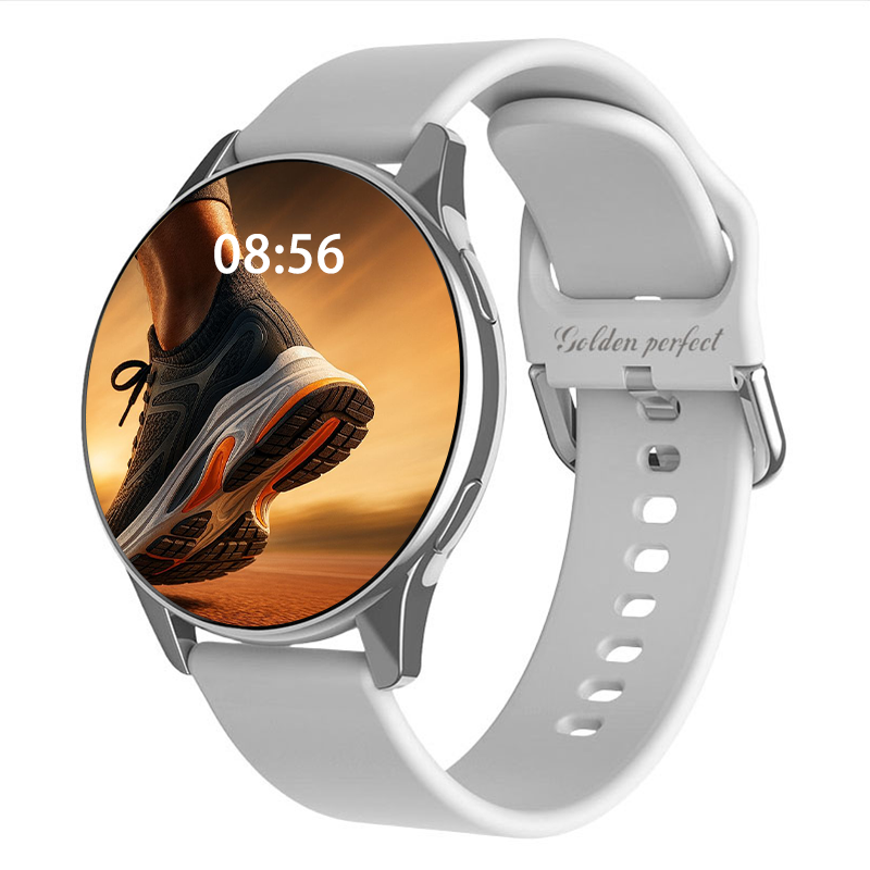 s-zoom.file_-146.png Golden Perfect Smart Watch for Women - Grey Strap Health & Fitness Tracker - Image 1