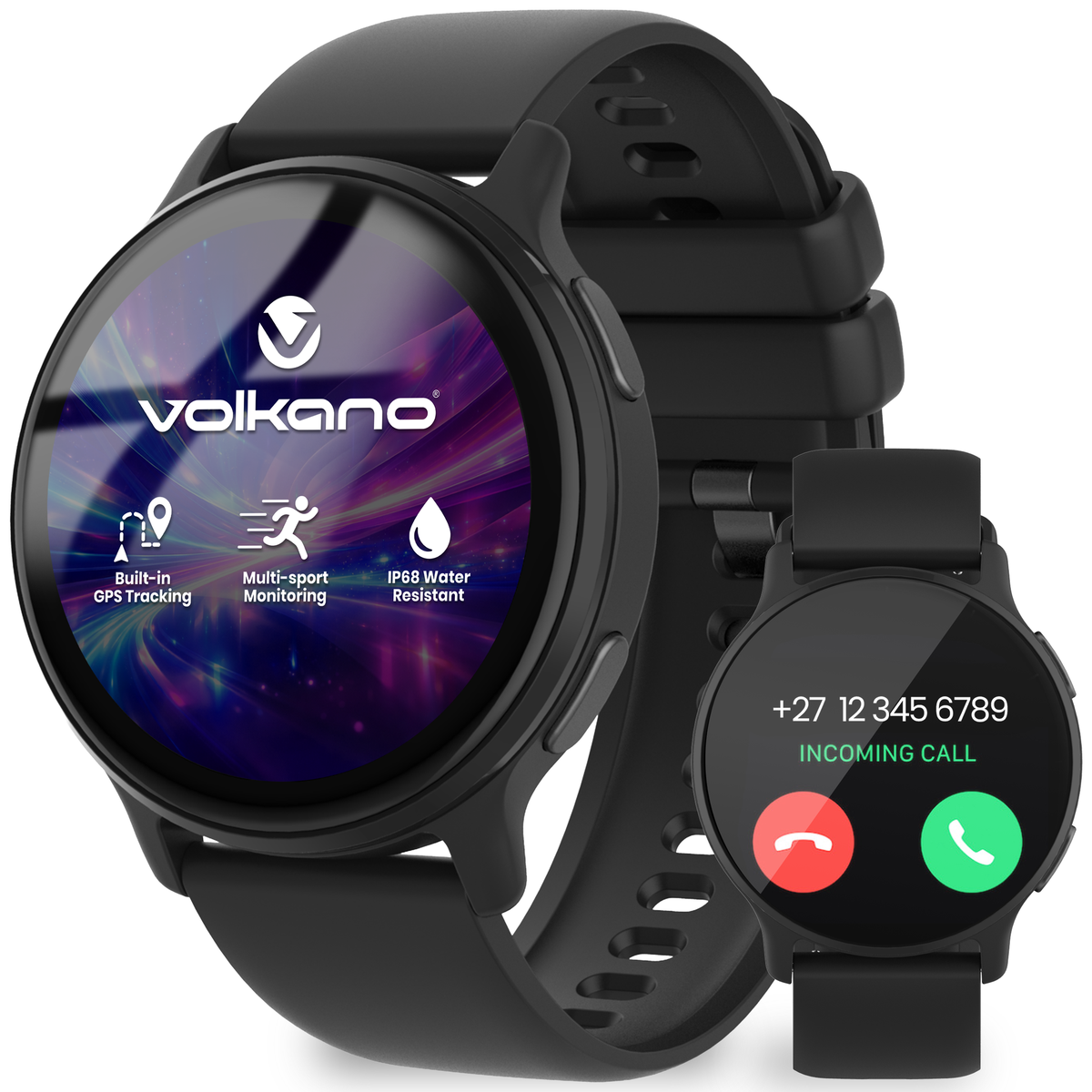 s-zoom.file_-15.png Volkano Stellar Series GPS Smartwatch with Bluetooth Calling - Black - Image 1