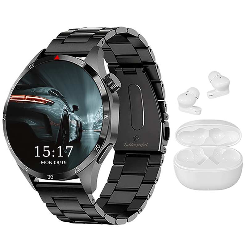 s-zoom.file_-164.png Men's Smart Watch Gift Set with Wireless Earbuds for Android & iPhone - Image 1