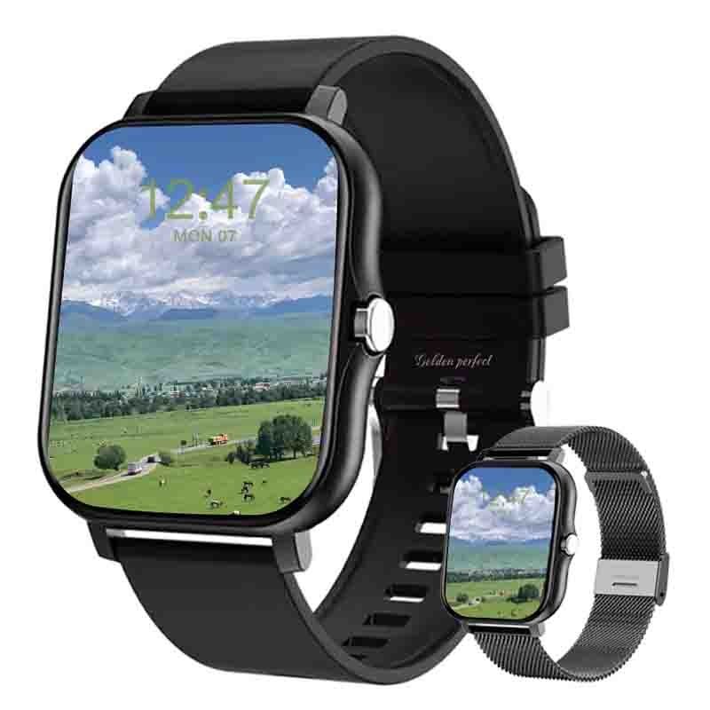 s-zoom.file_-243.jpg Android & iOS Compatible Men's Smartwatch , Health & Style in Premium Watch - Image 1