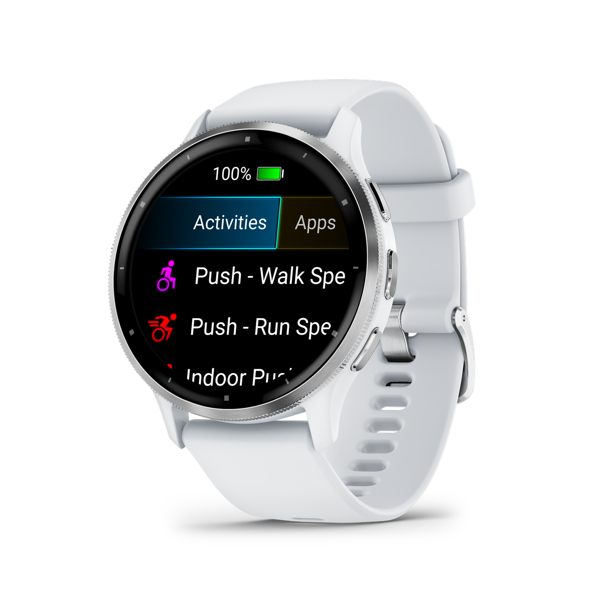 s-zoom.file_-256.png Garmin Venu 3: Silver Stainless Steel Bezel with Whitestone Case and Silicone Band - Image 1