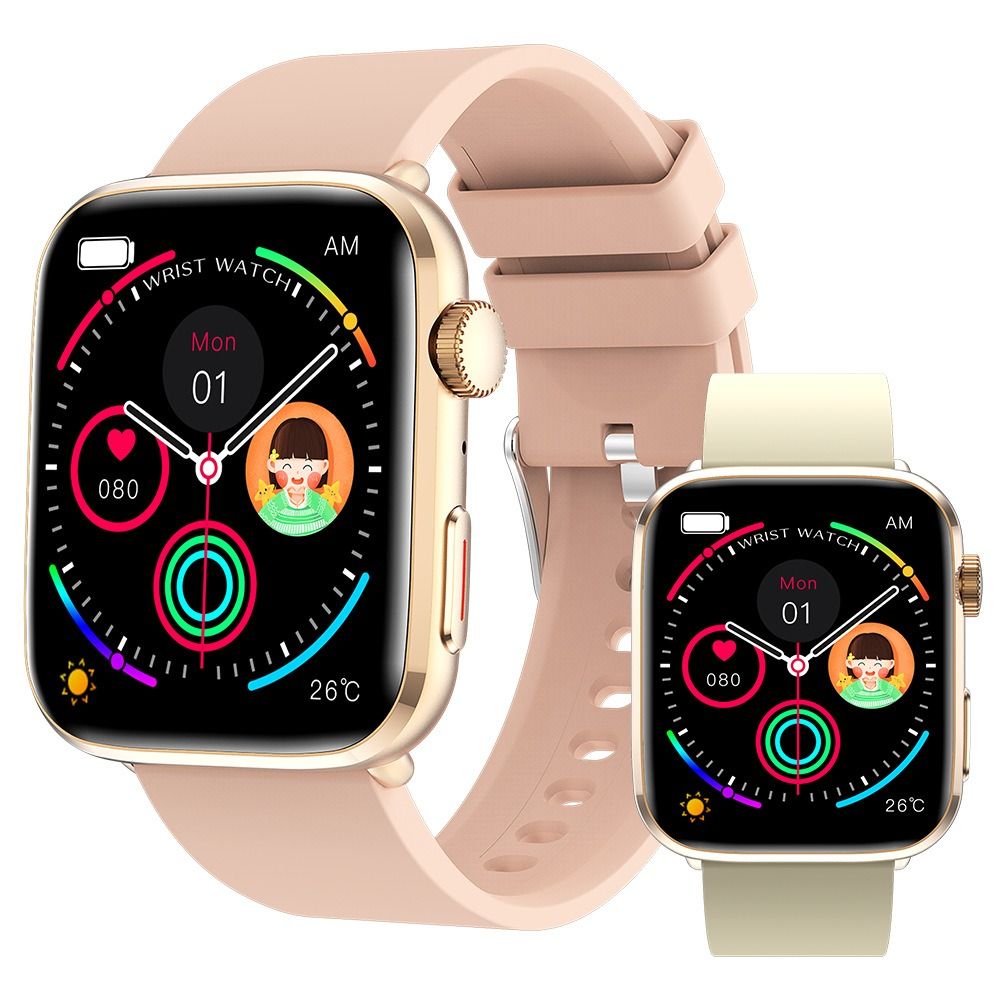 s-zoom.file_-282.jpg Waterproof Smartwatch Fitness Activity Tracker for Women & Men - pink - Image 1
