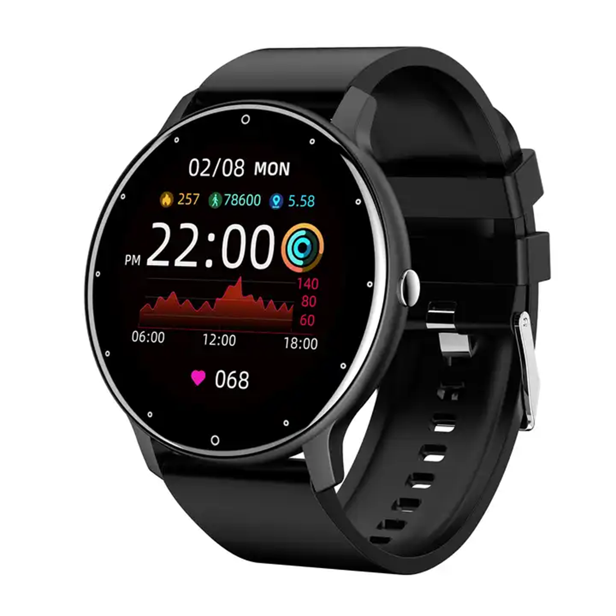 s-zoom.file_-29.png Smartwatch with Heart Rate, Oxygen, BP Monitor - IP67 Waterproof - Image 1