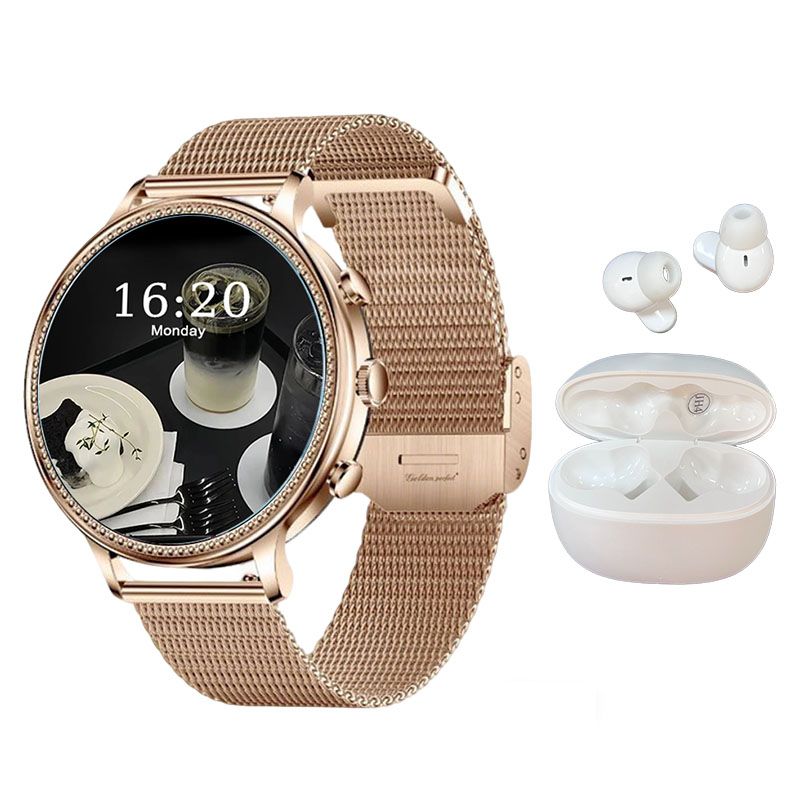 s-zoom.file_-294.jpg Sports Smartwatch For Women With Earphones - Fitness Tracker - Image 1