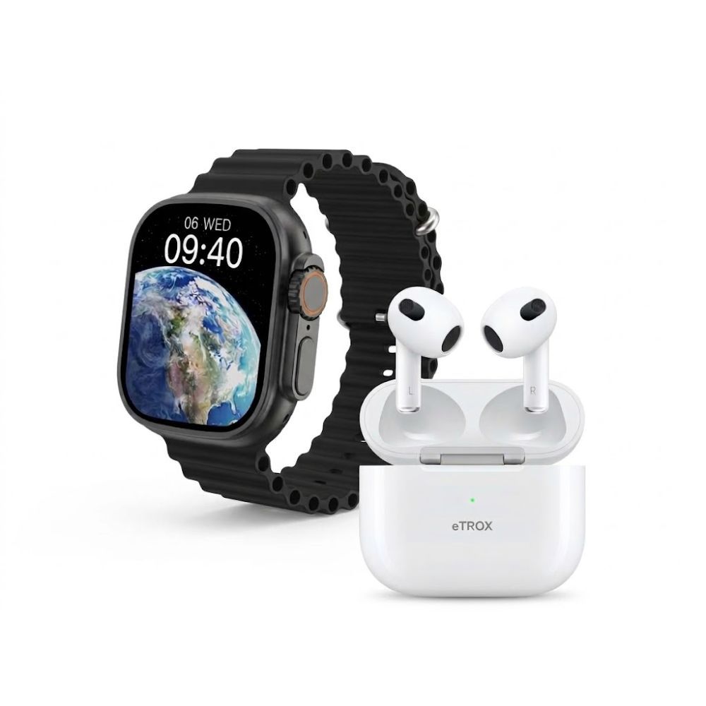 s-zoom.file_-318.jpg eTROX ProMax Smart Watch with Pro 5 Earbud & Double Strap - IP68 - Image 1